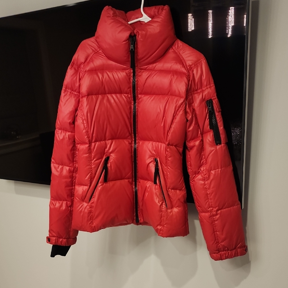 SAM. Vibrant Red Puffer Jacket